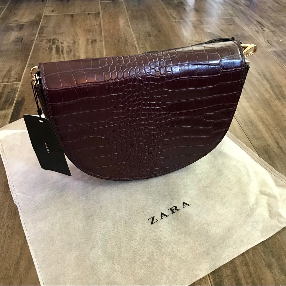 ♥️Zara Croc Print Crossbody Bag♥️